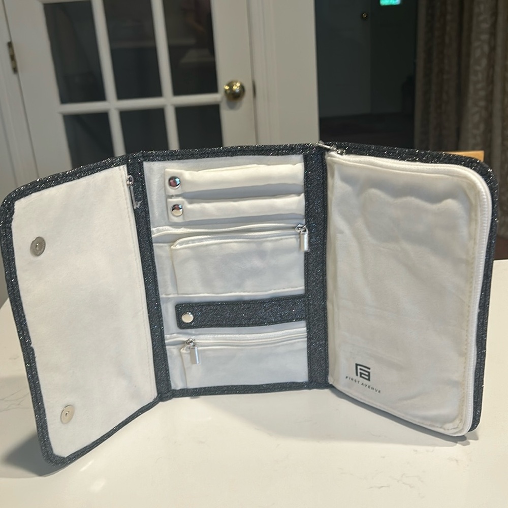 Chic White and Gray Travel Organizer by Tumi